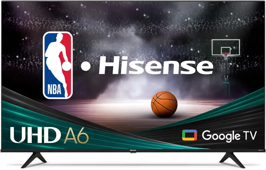 Meilleur TV 50 pouces rapport qualité/prix : Hisense 50 pouces Classe A6 Series 4K UHD Smart Google TV